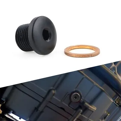 M14*1.25 Motorcycle Engine Magnetic Drain Bolt Adsorb Plug Fit For Suzuki Black • $8.99