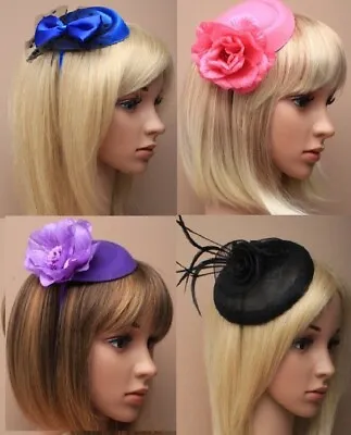 £5 • Buy Ascot Races Wedding Flower Bow Pillbox Style Hat Hair Fascinator Alice Headband