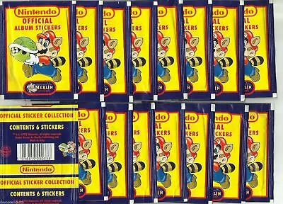 1992 Merlin Nintendo 16 Sealed Packets Super Mario Zelda NES Game Boy • $39.84