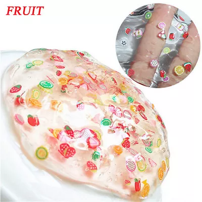 $10.81 • Buy Clear Creative Slime Cute Fruit Salad Fimo Crystal Putty Mud Kids Gag Toy AAL