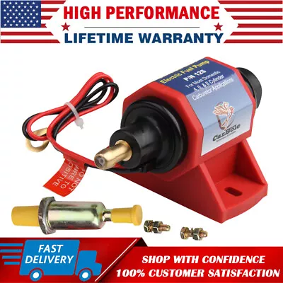 $23.99 • Buy Universal Electric Inline Fuel Pump Carburetor 4-7 PSI 32 GPH Gas Diesel Alcohol