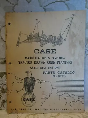 Vintage Case Parts Catalog Model 454-A 4 Row Tractor Drawn Corn Planters • $14.99