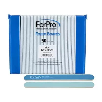 Blue Foam Board 120/240 Grit Mylar Manicure And Pedicure Nail File 7” L X .75... • $36.74