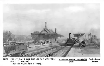 Pangbourne Station - Early Days Great Western Railway ~ An Old Postcard #240589 • £3.90