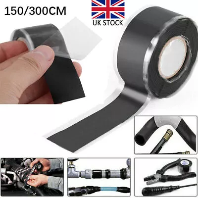 £4.40 • Buy Silicone Tape Self Electritions Pipe Fusing Plumbers Repair Hose Leak Fix 3/1.5M