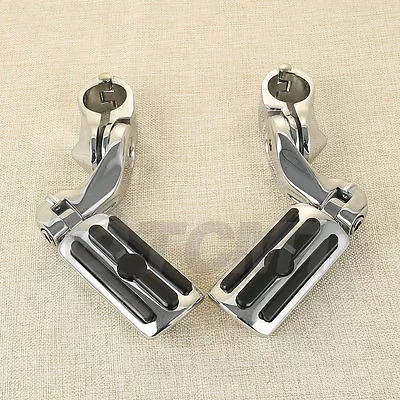 1-1/4  Motorcycle Short Highway Engine Guard Footpegs Fit For Harley Touring • $32.50