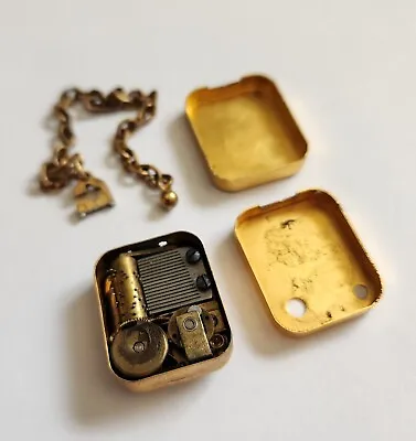 Reuge Ste Croix Swiss Music Box Pendant Miniature Vintage  • $250