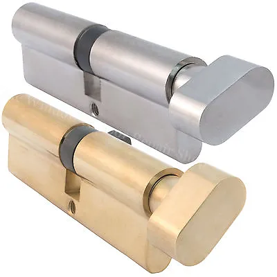 Thumb Turn Cylinder Euro Barrel Door Lock UPVC Anti Pick Anti Drill Extra Keys • £13.95