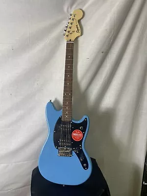 Fender Squier Mustang HH Electric Guitar Blue New Open Box Condition • $215