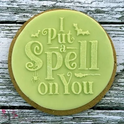 Spell On You Halloween Embosser Stamp Cookie Cutter Fondant Cupcake Baking • £3.95