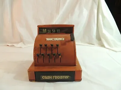 Tom Thumb Red Metal Cash Register Vintage - Excellent Working Condition * • $16