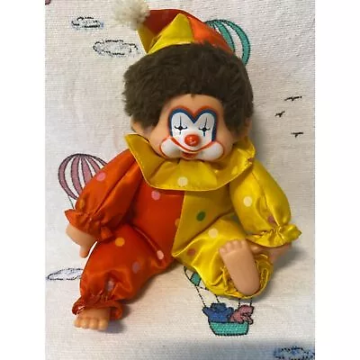 Vintage Corky The Clown Monchhichi Thumb Sucking Soft Plush Toy Pedigree 70s 80s • $16