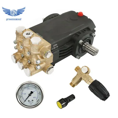 General Right Shaft 3500 PSI Pressure Washer Pump 4.5 HP Belt Drive Blue • $423.39