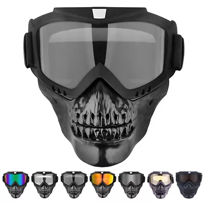 Motorcycle Goggles Skull Mask Protective Gear Motocross Off-Road Eyewear Glasses • $10.99