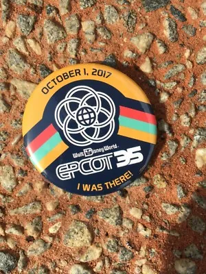 Epcot 35th Anniversary I Was There October 1 2017 Disney Button Pin • $9.99