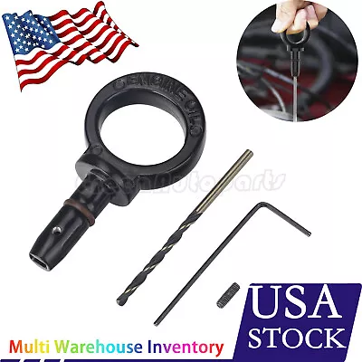 Engine Oil Dipstick Repair Handle BLACK For Chrysler Jeep Dodge Ram V6 V8 • $9.88