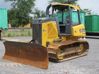 2017 John Deere 450K LGP Crawler Dozer Tractor 97  6-Way PAT Blade Bidadoo • $12100