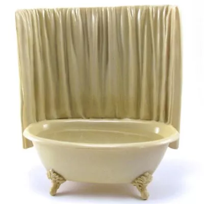 The Bird Bathtub Mini Claw Foot Tub With Shower Curtain Wall Hanging • $15.99