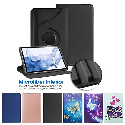 For Samsung Galaxy Tab S7 FE 12.4  T730 T736 360 Rotating Folio Case Cover • £4.95