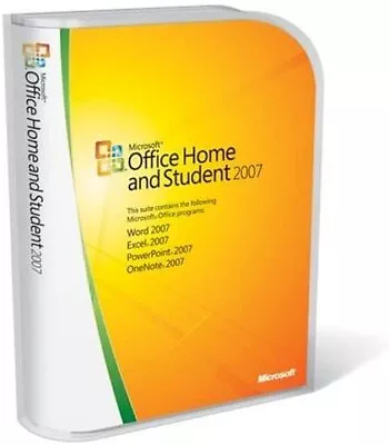 Microsoft Office Home And Student 2007 Old Version • $60.99