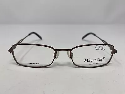 Magic Clip M402 SI 51-17-135 Dark Brown Metal Full Rim Eyeglasses Frame /M52 • $50