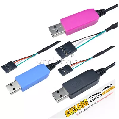 USB To TTL RS232 Download Cable Compatible WIN10 PL2303TA/CP2102/CH340G • $5.28