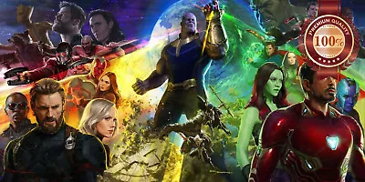 Infinity War Heroes Avengers Art Original Cinema Movie Print Premium Poster • $126.11