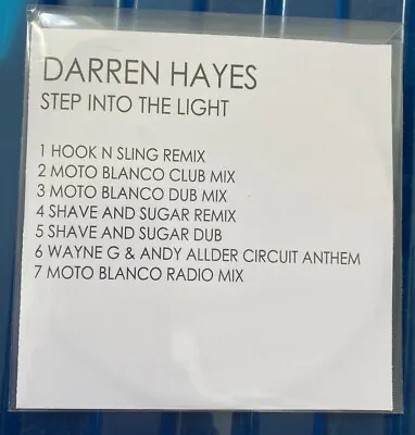 Darren Hayes Step Into The Light 7 Track Promo CD • £15
