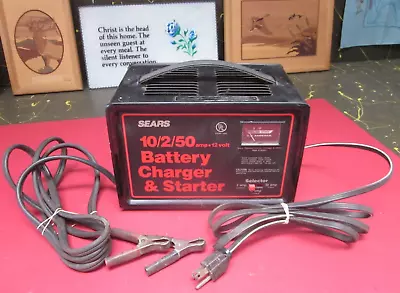 Sears Roebuck Chicago USA 10/2/50 Amp 12 Volt Battery Charger And Starter • $59