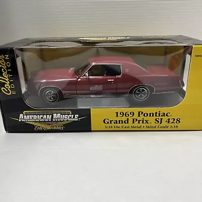 Ertl American Muscle 1969 Pontiac Grand Prix SJ 428 Diecast Car 1:18 • $75