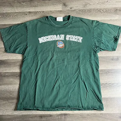 VTG Michigan State T Shirt Mens XL NCAA Final Four Basketball 2000 Y2K Spartans • $12.95