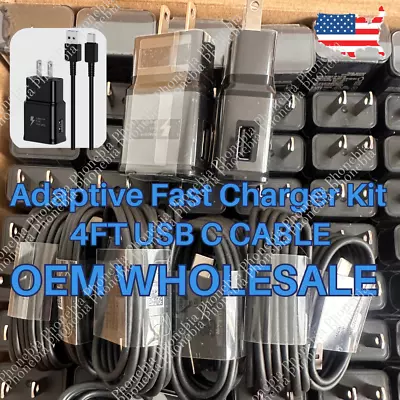 Wholesale Lot For Samsung Adaptive Fast Charge Kit Adapter With USB Type C Cable • $319.40