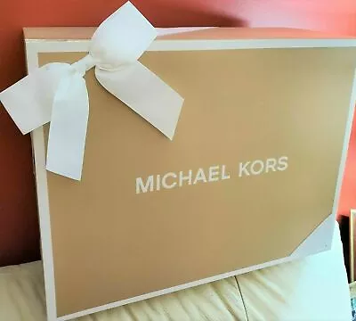 Michael Kors Empty Gift Box With Ribbon Pick Sz S/M/L For Tote Bag W/ Defect • $34.95