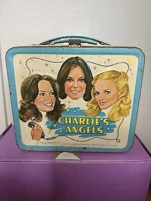 Vintage 1978 Television Show Charlies Angels Aladdin Metal Lunchbox No Thermos • $35