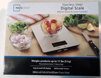 Stainless Steel Food Meat Diet 11 Pound Digital Scale LCD Display Kitchen Tool • $10.60