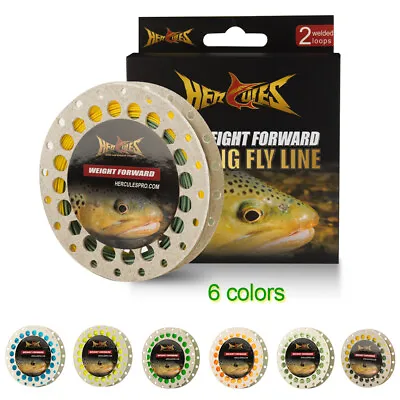 HERCULES Fly Fishing Line Floating Weight Forward Line With Double Welded Loop • $16.99