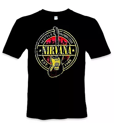 $33 • Buy Nirvana - Vintage Guitar - Official Band T-Shirt