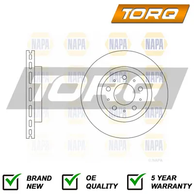 1x Brake Disc Front Torq Fits Volvo V70 850 C70 S70 960 V90 S90 91407593 • $41.52