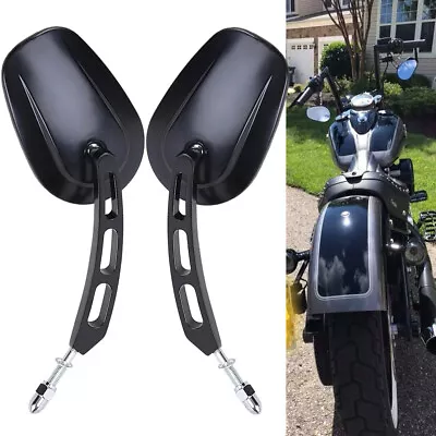 Motorcycle Rear View Mirrors For Harley Touring Street Road Glide King Sportster • $29.39