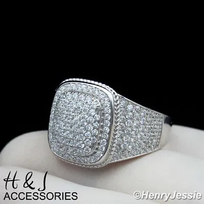 Men Women Real 925 Sterling Silver Icy Bling Cz Ring Size 7-12*asr123 • $39.99