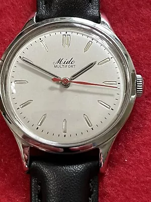 Vintage 1960's Men's Mido Multifort 17j Superautomatic Wristwatch-Runs Great • $154.95