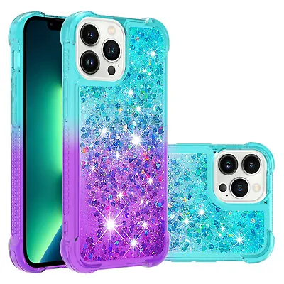 Quicksand Case For Various Phone Shockproof Cover Back Luxury Women Girl Glitter • £3.59