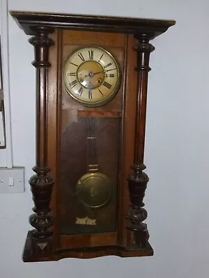 Antique Victorian Vienna Chiming Wall Clock • £44.99