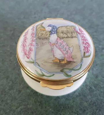 $36.68 • Buy Crummles Exclusive Royal Doulton Beatrix Potter Jemima Puddleduck Enamel Box VGC