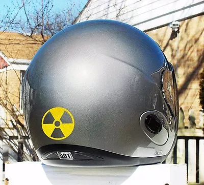 Radiation Symbol Reflective Decal For Your Bike Motorcycle And Helmet #116R • $6