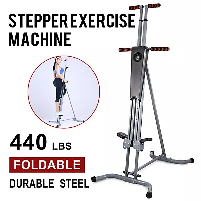 New Maxi Vertical Climber Exercise Equipment LCD Stepper Cardio Fitness Gym • $109.90