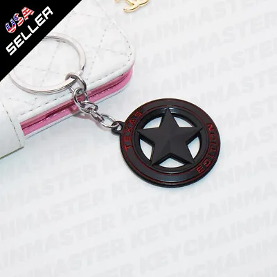 Universal Texas Edition Alloy Car Keychain Ring Decoration Gift Emblem Sport SUV • $7.99