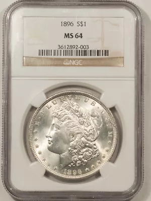 1896 Morgan Dollar - Ngc Ms-64 • $95