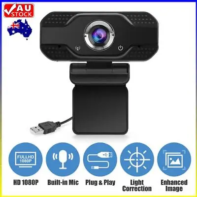 $17.28 • Buy Full HD 1080P Gaming Webcam USB For PC Desktop Laptop Web Camera With Microphone