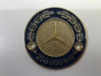Mercedes W115 W108 W116 W123 R107 Badge 250000km Blue-gold Radiator Grille NEW • $52.42